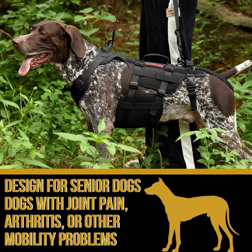OneTigris Invictus Dog Hip Brace Full Body Lift Harness for Large Dogs – Large